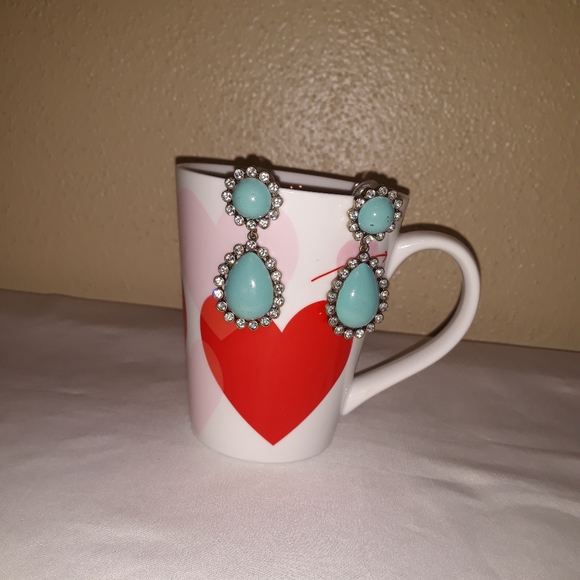 Talbots turquoise earrings - Picture 2 of 4